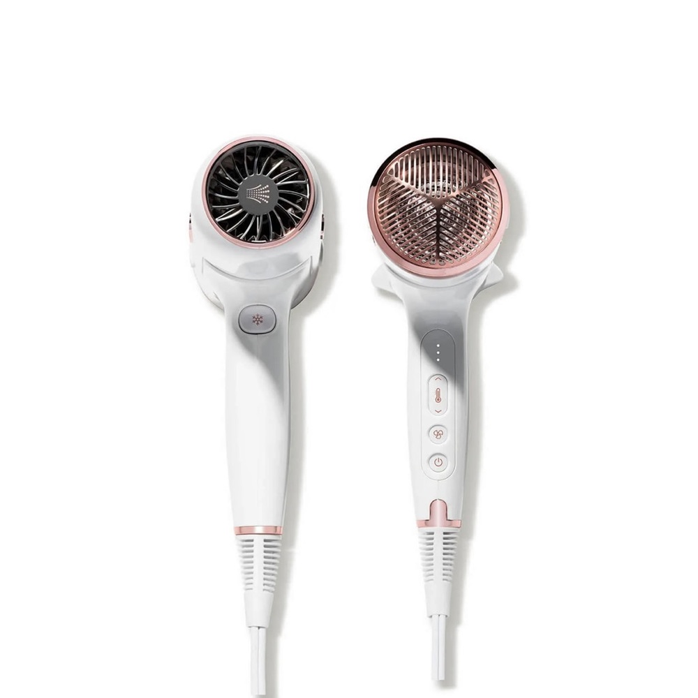 T3 CURA Luxe Hair Dryer White Rose Gold Digital Ionic Blow Dryer Fast Drying NIB - Picture 6 of 11